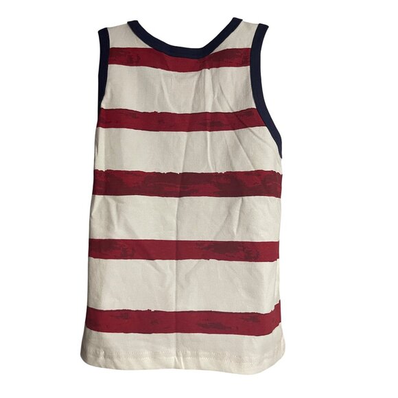 Tommy Bahama Kids 2-Pack USA Graphic Tank & Tee White Red Blue Star Stripe S 5/6 - Picture 8 of 12